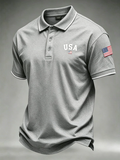 USA 250th Anniversary Eagle 1776-2026 Men Patriotic Short Sleeve Graphic Shirt